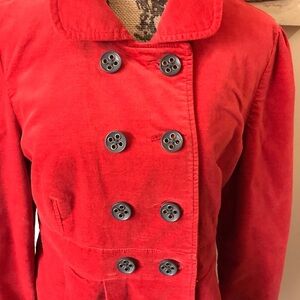🧥 Vintage Red Velvet Coat